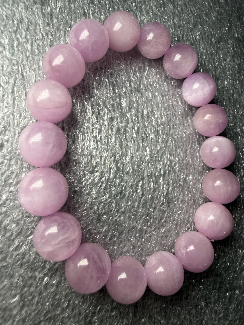 Gorgeous 10MM Cat’s Eye Kunzite Natural Crystal Bracelet